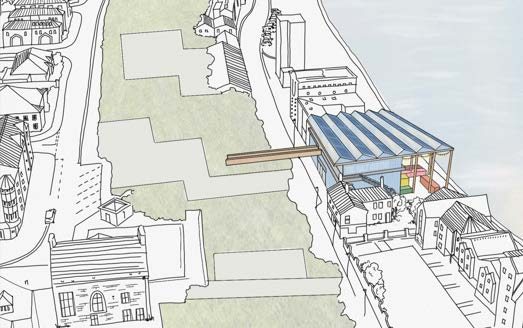 Salt Centre context and urban strategy drawing along the quayside