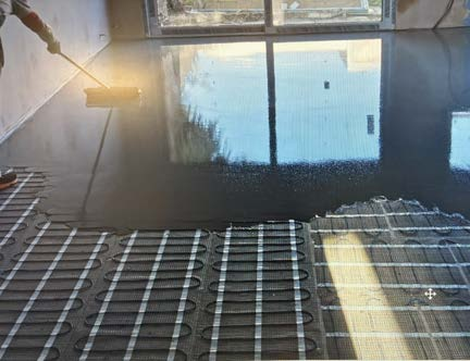 Atmospheric render of terrace and social space at dusk